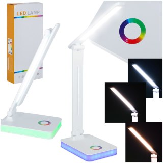 Lampka na biurko biurkowa LED USB dotykowa podświetlana RGB regulacja światła Kik Sp. z o. o. Sp. k.