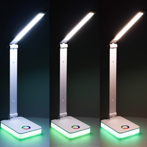 Lampka na biurko biurkowa LED USB dotykowa podświetlana RGB regulacja światła Kik Sp. z o. o. Sp. k.