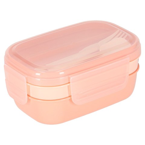 Lunch box śniadaniówka pudełko śniadaniowe z przegródkami dzielone 1900ml pomarańczowe Kik Sp. z o. o. Sp. k.