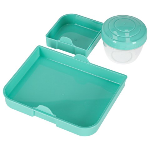 Lunch box śniadaniówka pudełko śniadaniowe z przegródkami dzielone 2200ml miętowe Kik Sp. z o. o. Sp. k.
