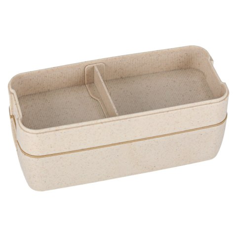 Lunch box śniadaniówka pudełko śniadaniowe z przegródkami dzielone 750ml beżowe Kik Sp. z o. o. Sp. k.