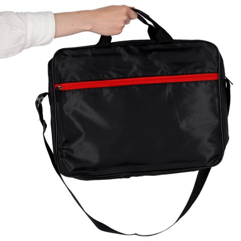 Torba na laptopa 15,6 cali na ramię z paskiem teczka biznesowa damska męska czarna Kik Sp. z o. o. Sp. k.