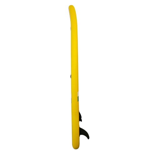 Deska SUP pompowana do pływania z siedzeniem akcesoriami wiosło zestaw żółta 350 cm Kik Sp. z o. o. Sp. k.
