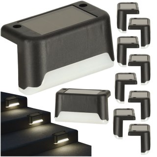 Lampa solarna schodowa ogrodowa zewnętrzna LED na schody czujnik zmierzchu 8 sztuk Kik Sp. z o. o. Sp. k.