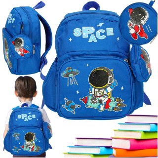 Plecak dla przedszkolaka szkolny dziecięcy astronauta 30x22x11cm Kik Sp. z o. o. Sp. k.