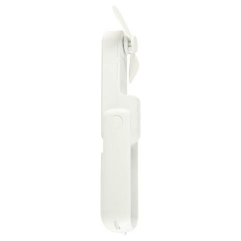 Wiatrak biurkowy wentylator mini ręczny składany wiatraczek przenośny USB biały Kik Sp. z o. o. Sp. k.