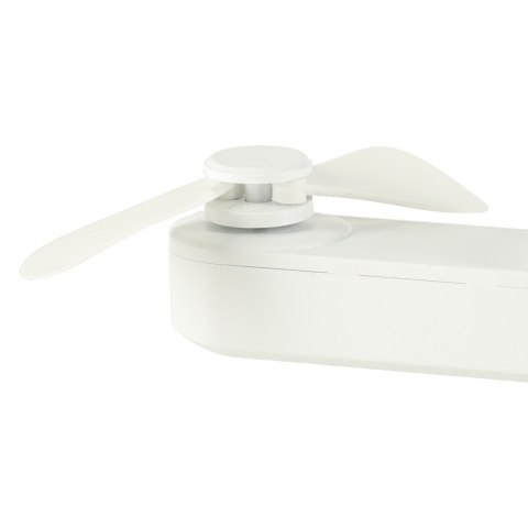 Wiatrak biurkowy wentylator mini ręczny składany wiatraczek przenośny USB biały Kik Sp. z o. o. Sp. k.