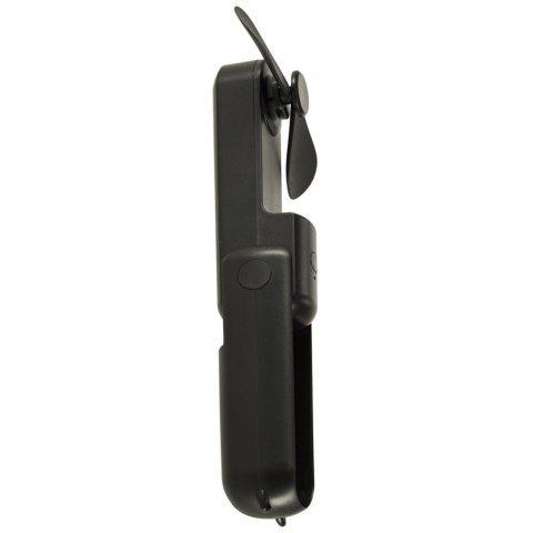 Wiatrak biurkowy wentylator mini ręczny składany wiatraczek przenośny USB czarny Kik Sp. z o. o. Sp. k.