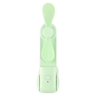 Wiatrak biurkowy wentylator mini ręczny składany wiatraczek przenośny USB zielony Kik Sp. z o. o. Sp. k.