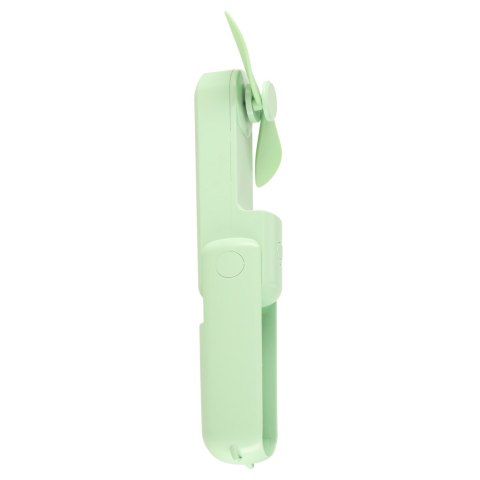 Wiatrak biurkowy wentylator mini ręczny składany wiatraczek przenośny USB zielony Kik Sp. z o. o. Sp. k.